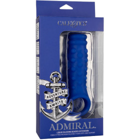 ADMIRAL - COUVERCLE DE PÉNIS EN PERLES SILICONE LIQUIDE BLEU