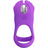 PRETTY LOVE - ANNEAU PÉNIS VIBRANT 7 VIBRATIONS SILICONE VIOLET