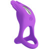 PRETTY LOVE - ANNEAU PÉNIS VIBRANT 7 VIBRATIONS SILICONE VIOLET