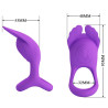 PRETTY LOVE - ANNEAU PÉNIS VIBRANT 7 VIBRATIONS SILICONE VIOLET