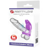 PRETTY LOVE - ANNEAU PÉNIS VIBRANT 7 VIBRATIONS SILICONE VIOLET