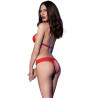 CHILIROSE - CR 4410 BODY SANS ENTREJAMBE ROUGE S/M