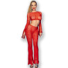 CHILIROSE - CR 4648 TOP & PANTALON ROUGE S/L