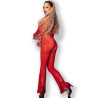 CHILIROSE - CR 4648 TOP & PANTALON ROUGE S/L