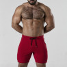 PANTALON SIDE STRIP SHORT ROUGE LOCKER GEAR