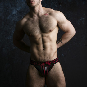 LOCKER GEAR MASSIVE RUDE JOCKSTRAP RED