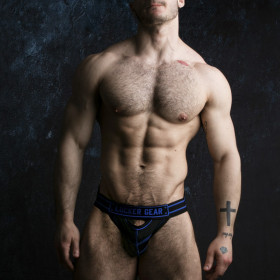 LOCKER GEAR WATCH IT HARD JOCKSTRAP BLU