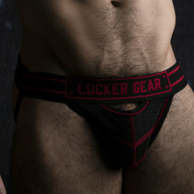 LOCKER GEAR WATCH IT HARD JOCKSTRAP RED