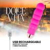 DOLCE VITA - VIBRATEUR RECHARGEABLE SIX ROSE 7 VITESSES