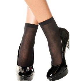 Socquettes chaussettes noires nylon - MH540BLK