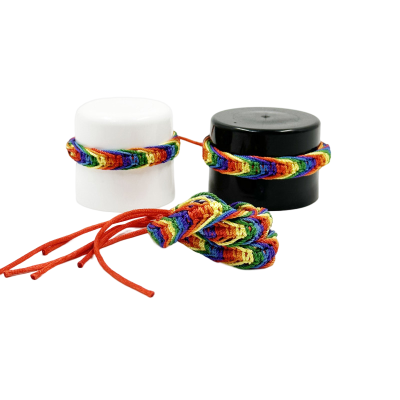 PRIDE - LGBT FLAG BRAIDED THREADS BRACELET