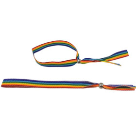 PRIDE - BRACELET BOULE ARGENT DRAPEAU LGBT