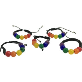 PRIDE - BRACELET PETITE BOULE DRAPEAU LGBT