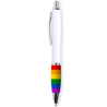 PRIDE - DRAPEAU LGBT BIROS BLANC