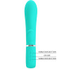 PRETTY LOVE - VIBRATEUR MULTIFONCTION G-SPOT THOMAS VERT AQUA