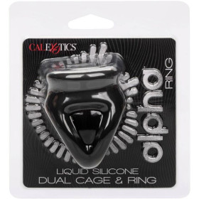 CALIFORNIA EXOTICS - ALPHA BAGUE DUAL CAGE NOIR