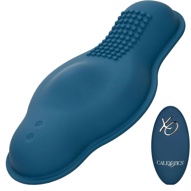 CALIFORNIA EXOTICS - RIDER MASSAGER DOUBLE MOTEUR TÉLÉCOMMANDE BLEU