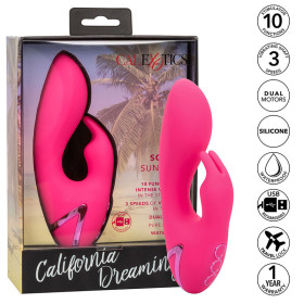 CALIFORNIA EXOTICS - DONC. VIBRATEUR CAL SUNSHINE RABBIT FUCHSIA PAR CALIFORNIA DREAMING