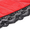 SUBBLIME - ROBE EN TISSU TRANSPARENT DÉTAIL DENTELLE ROUGE L/XL