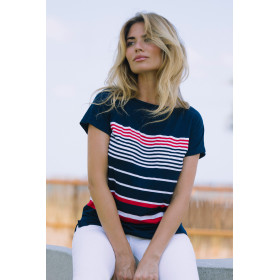 T-shirt manches courtes Navy Admas