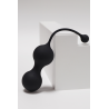 Boules de Geisha en silicone médical USB avec télécommande - BQ130BLK