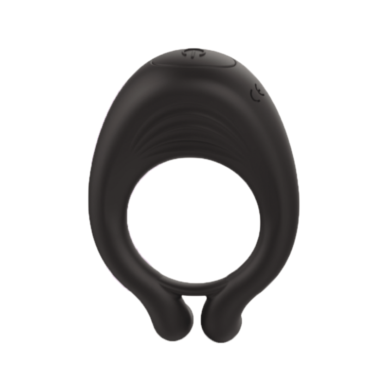 OCTAVE, Cockring Noir dans un silicone médical doux avec 1 mode