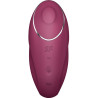 SATISFYER - TAP & CLIMAX 1 VIBRATEUR LAY-ON ROUGE