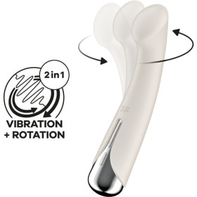 SATISFYER - SPINNING G-SPORT 1 VIBRATEUR ROTATOR BEIGE