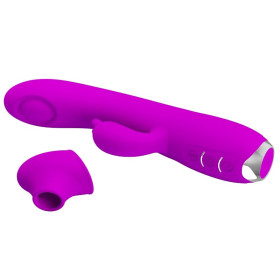 PRETTY LOVE - VIBRATEUR SUCKER RECHARGEABLE REGINA VIOLET