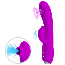 PRETTY LOVE - VIBRATEUR SUCKER RECHARGEABLE REGINA VIOLET