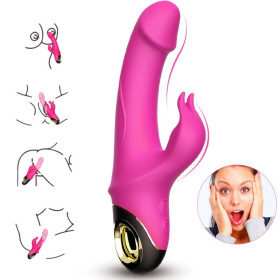 ARMONY - METEROR DILDO VIBRATEUR LAPIN ROTATEUR FUCHSIA