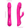 ARMONY - GODE VIBRATEUR LAPIN SILICONE FUCHSIA