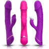 ARMONY - GODE VIBRATEUR LAPIN SILICONE VIOLET