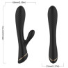 ARMONY - VIBRATEUR LAPIN SILICONE NOIR