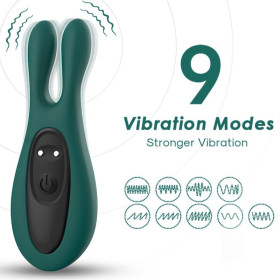 ARMONY - STIMULATEUR & VIBRATEUR LAPIN VERT