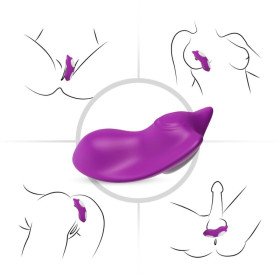 ARMONY - CULOTTE PORTABLE PAPILLON VIBRATEUR TÉLÉCOMMANDE VIOLET