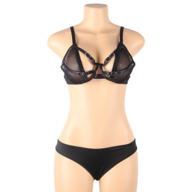 SUBBLIME - ENSEMBLE DEUX PIÈCES DE SOUTIEN-GORGE TRANSPARENT ET