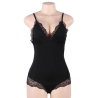 SUBBLIME - TEDDY DÉTAIL DENTELLE FLORALE NOIR S/M