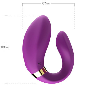 ARMONY - VIBRATEUR CROISSANT POUR COUPLES TÉLÉCOMMANDE VIOLET