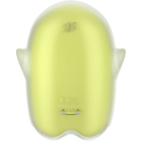 SATISFYER - GLOWING GHOST AIR PULSE & VIBRATEUR JAUNE,D-238142