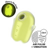 SATISFYER - GLOWING GHOST AIR PULSE & VIBRATEUR JAUNE,D-238142