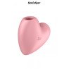 Double stimulateur Cutie Heart rose - Satisfyer