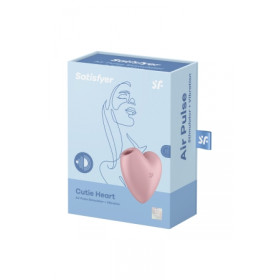 Double stimulateur Cutie Heart rose - Satisfyer