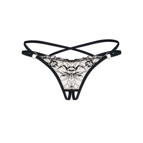 Vila blanes string ouvert - Noir