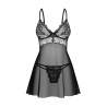 Perisia babydoll et string - Noirs