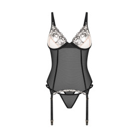 Vila blanes corset et string - Noirs