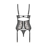 Vila blanes corset et string - Noirs