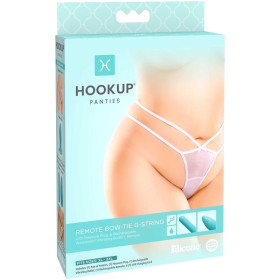 HOOK UP PANTIES - REMOTE BOW-TIE G-STRING SIZE XL/XXL