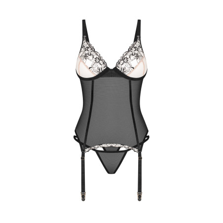 Vila blanes corset et string - Noirs