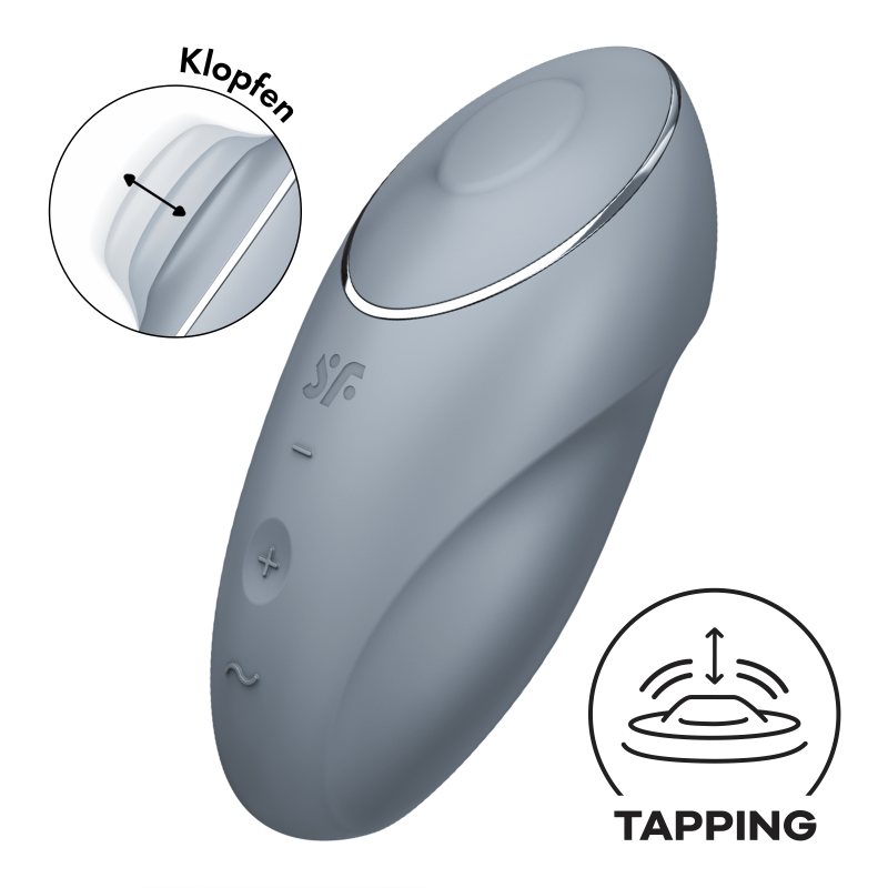 Tap and climax Satisfyer - Bleu/gris